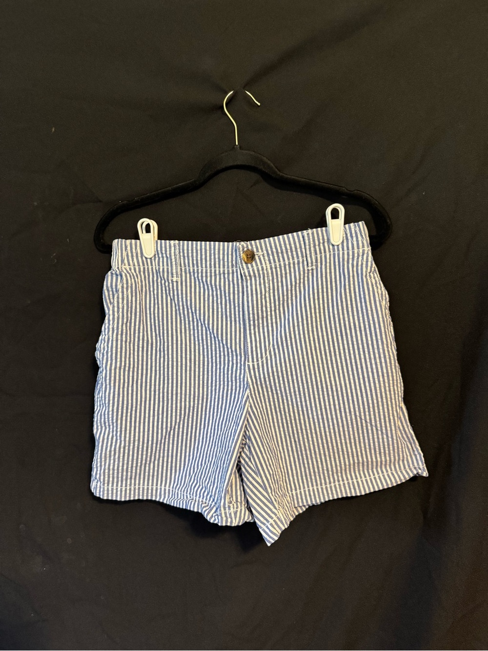 Old Navy Blue-White Seersucker Shorts